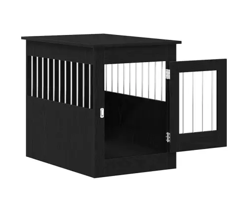 Suņu Būra Mēbeles, Melns Ozols, 80X55X68 Cm, Inženierkoks Vidaxl