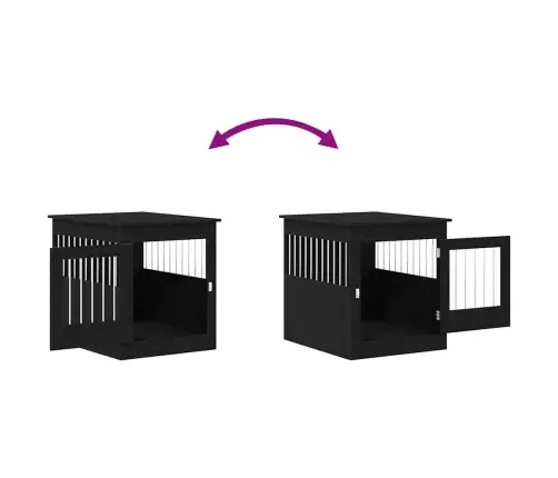 Šuns Narvas, Juodo Ąžuolo Spalvos, 64,5X80X71 cm Inžinerinė Mediena