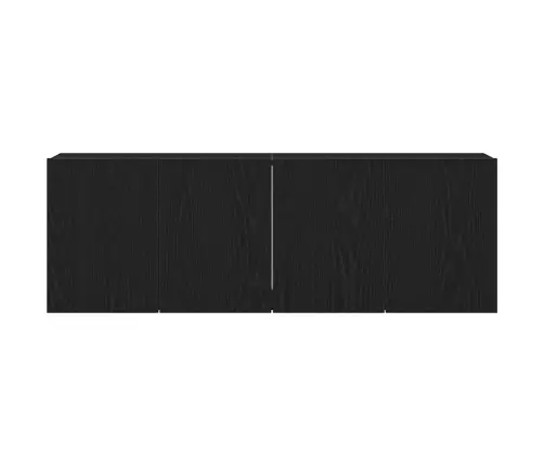 Tv Skapīši, 2 Gab., Melns Ozols, 120X30X41 Cm, Inženierkoks Vidaxl