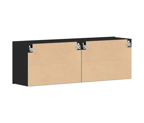 Tv Skapīši, 2 Gab., Melns Ozols, 120X30X41 Cm, Inženierkoks Vidaxl