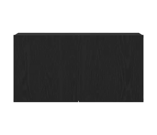 Telerikapp, Must Tamm, 80 X 30 X 41 cm Töödeldud Puit