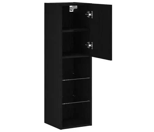 Led Tv Skatītājs Melns Ozols 30,5X30X102 Cm Inženierijas Koks Vidaxl Led Tv Skatītājs Melns Ozols 30,5X30X102 Cm Inženierijas Koks Vidaxl