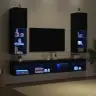 Led Televizora Skapītis 2 Gabali Melna Ozola 30,5X30X102 Cm Inženierijas Koks Vidaxl Led Televizora Skapītis 2 Gabali Melna Ozola 30,5X30X102 Cm Inženierijas Koks Vidaxl