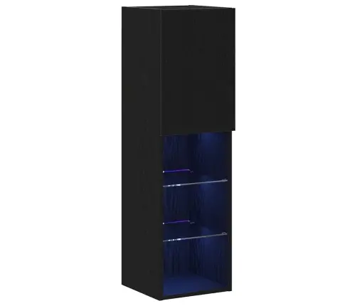 Led Televizora Skapītis 2 Gabali Melna Ozola 30,5X30X102 Cm Inženierijas Koks Vidaxl Led Televizora Skapītis 2 Gabali Melna Ozola 30,5X30X102 Cm Inženierijas Koks Vidaxl