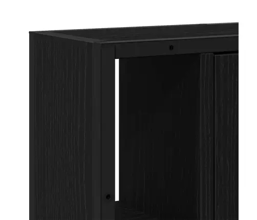 Vannasistabas Spoguļskapītis, Melns Ozols, 60X16X60 Cm Vidaxl