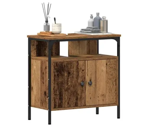 Izlietnes Skapītis, Veca Koka, 60X30X60 Cm, Inženierijas Koks Vidaxl