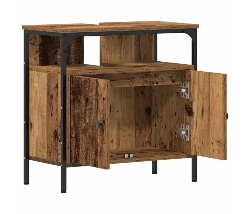 Izlietnes Skapītis, Veca Koka, 60X30X60 Cm, Inženierijas Koks Vidaxl