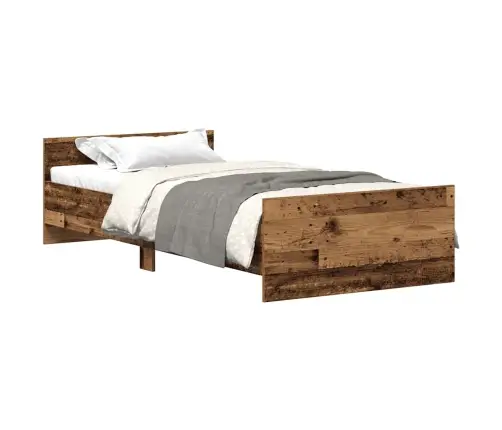 Gultas Rāmis Bez Matrača, 75X190 Cm, Inženierijas Koks Vidaxl