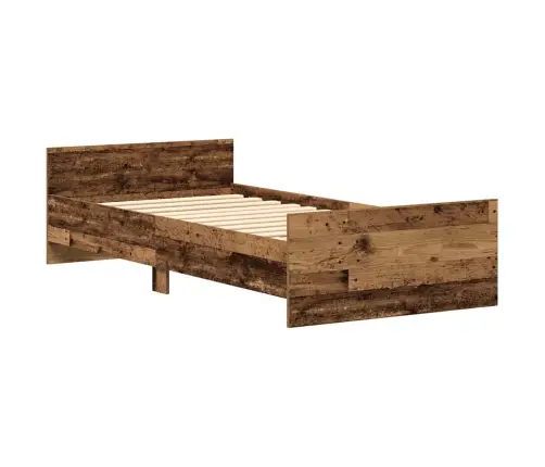 Gultas Rāmis Bez Matrača, 75X190 Cm, Inženierijas Koks Vidaxl