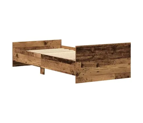 Gultas Rāmis Bez Matrača, 75X190 Cm, Inženierijas Koks Vidaxl