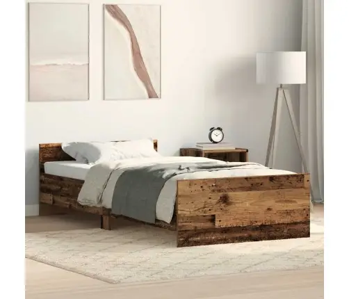 Gultas Rāmis Bez Matrača, 75X190 Cm, Inženierijas Koks Vidaxl