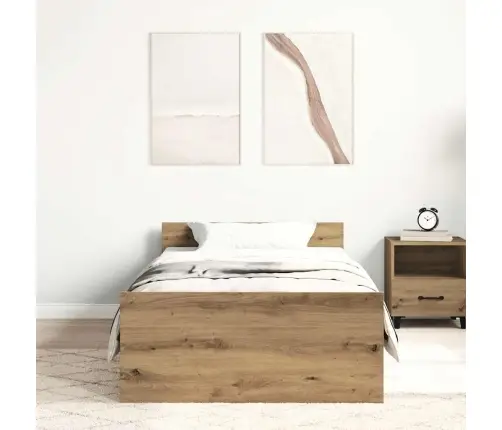 Gulta Bez Matrača, Artisan Ozola, 75X190 Cm, Inženierijas Koks Vidaxl