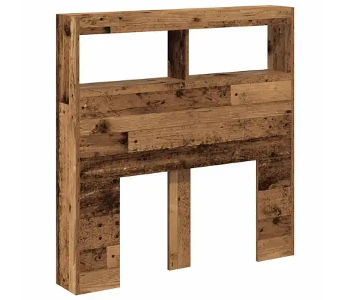 Galvgaļa Skapis Ar Led, Veca Koka, 100X17X102 Cm Vidaxl