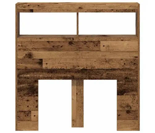 Galvgaļa Skapis Ar Led, Veca Koka, 100X17X102 Cm Vidaxl