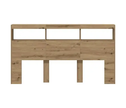 Galvgaļa Skapis Ar Led, Koka Krāsā, 180X17X102 Cm Vidaxl