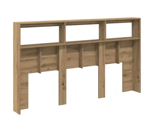 Galvgaļa Skapis Ar Led, Koka Krāsā, 180X17X102 Cm Vidaxl