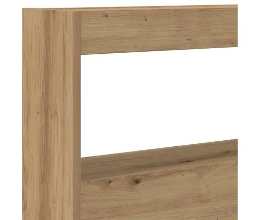 Galvgaļa Skapis Ar Led, Koka Krāsā, 180X17X102 Cm Vidaxl