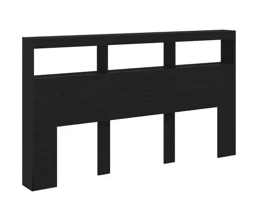 Galvūgalis-Spintelė Su Led, Juodu Ąžuolu, 180X17X102 Cm