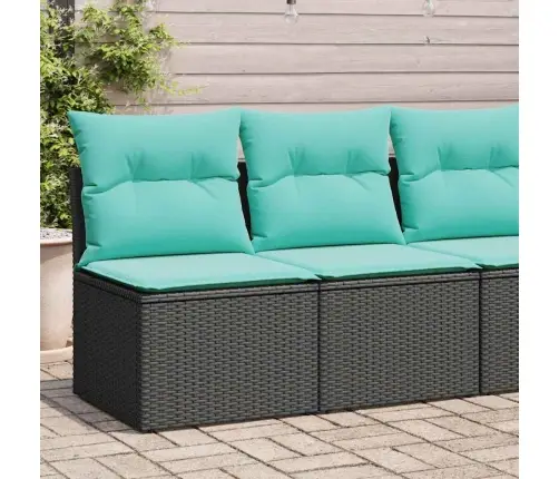 2-Daļīgs Dārza Dīvāna Komplekts, Matrači, Melna Pe Rotangpalma Vidaxl