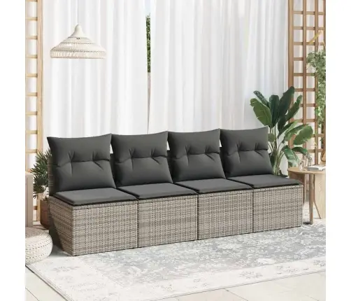 Sodo Komplektas Su Pagalvėlėmis, 2 Dalių, Poliratanas/Akacija