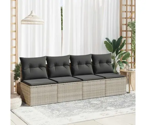 2-Osaline Aediivanikomplekt Patjadega Helehall Polürotangist