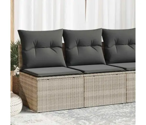 2-Osaline Aediivanikomplekt Patjadega Helehall Polürotangist