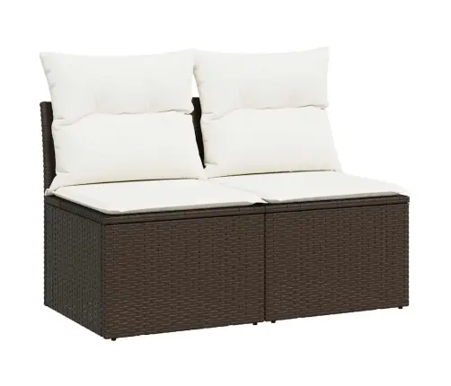 Sodo Komplektas Su Pagalvėlėmis, 2 Dalių, Poliratanas/Akacija