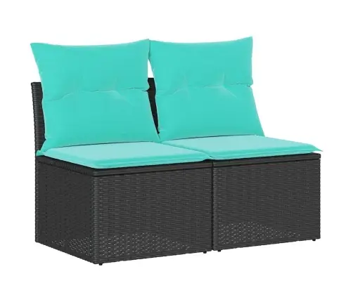 Sodo Komplektas Su Pagalvėlėmis, 2 Dalių, Poliratanas/Akacija