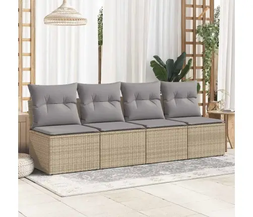 Sodo Komplektas Su Pagalvėlėmis, 2 Dalių, Poliratanas/Akacija