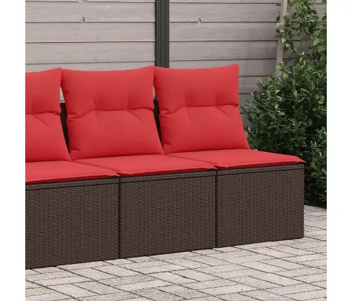 2-Daļīgs Dārza Dīvānu Komplekts, Matrači, Brūna Pe Rotangpalma Vidaxl