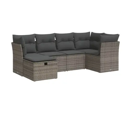 6-Osaline Aiadiivani Komplekt Patjadega, Hall, Polürotang