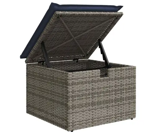 6-Daļīgs Dārza Dīvāna Komplekts Ar Matračiem, Pelēks Pe Pinums Vidaxl