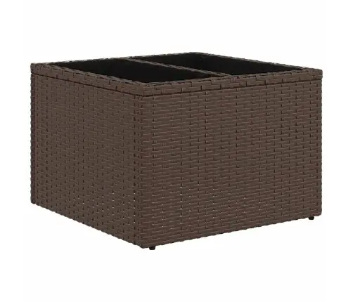 Sofos Komplektas Su Pagalvėlėmis, 7 Dalių, Rudas, Poliratanas