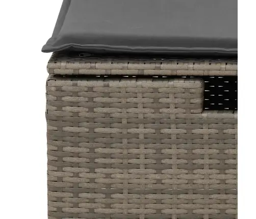 Sofos Komplektas Su Pagalvėlėmis, 7 Dalių, Pilkas, Poliratanas