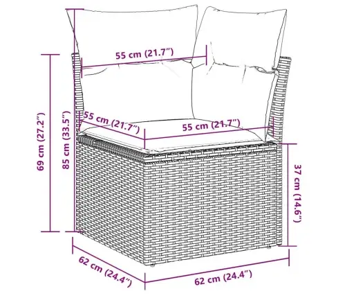 8-Daļīgs Dārza Dīvānu Komplekts, Matrači, Brūna Pe Rotangpalma Vidaxl 8-Daļīgs Dārza Dīvānu Komplekts, Matrači, Brūna Pe Rotangpalma Vidaxl