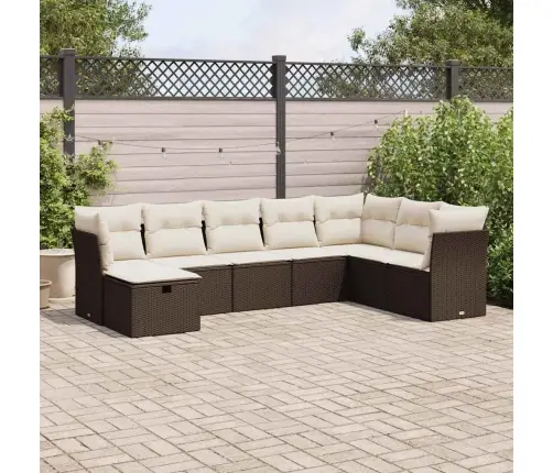 8-Daļīgs Dārza Dīvānu Komplekts, Matrači, Brūna Pe Rotangpalma Vidaxl 8-Daļīgs Dārza Dīvānu Komplekts, Matrači, Brūna Pe Rotangpalma Vidaxl