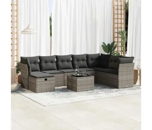 9-Osaline Aiadiivani Komplekt Patjadega, Hall, Polürotang