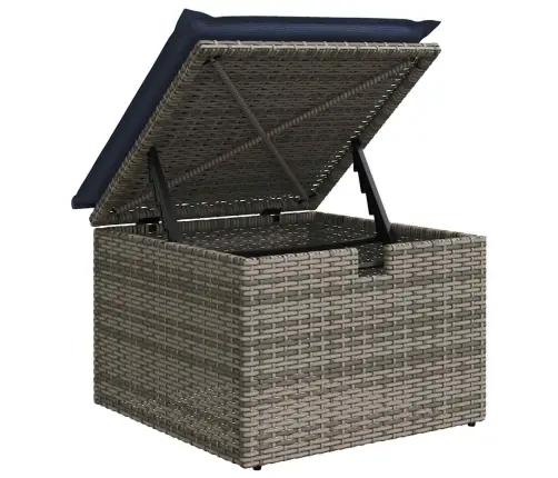 6-Daļīgs Dārza Dīvāna Komplekts Ar Matračiem, Pelēks Pe Pinums Vidaxl