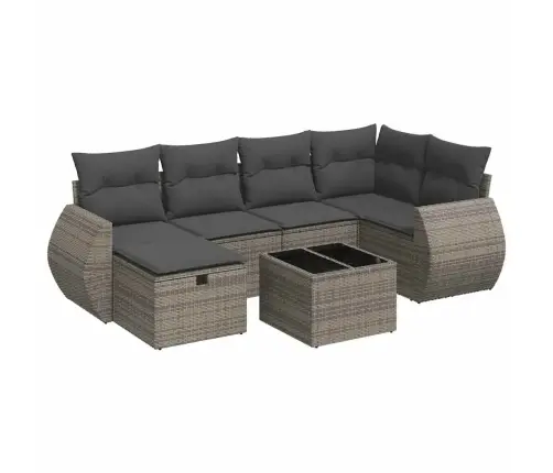 7-Osaline Aiadiivani Komplekt Patjadega, Hall, Polürotang