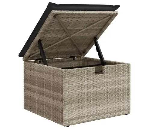 8-Osaline Aiadiivani Komplekt Patjadega, Helehall, Polürotang