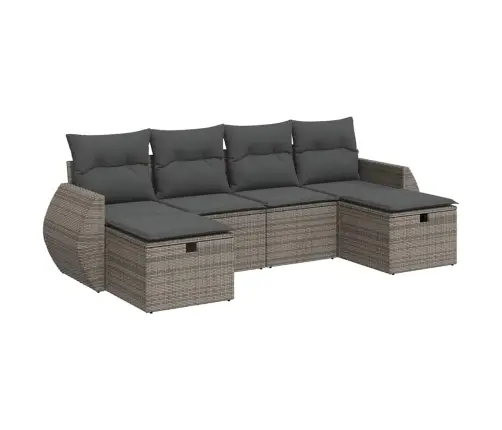 6-Osaline Aiadiivani Komplekt Patjadega, Hall, Polürotang