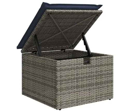 6-Daļīgs Dārza Dīvāna Komplekts Ar Matračiem, Pelēks Pe Pinums Vidaxl