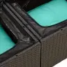 7-Osaline Aiadiivani Komplekt Patjadega, Must, Polürotang