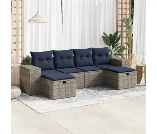 6-Osaline Aiadiivani Komplekt Patjadega, Hall, Polürotang