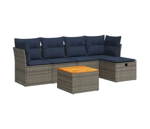 6-Osaline Aiadiivani Komplekt Patjadega, Hall, Polürotang