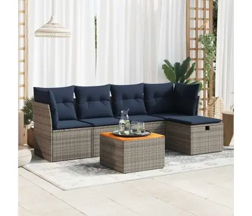 6-Osaline Aiadiivani Komplekt Patjadega, Hall, Polürotang