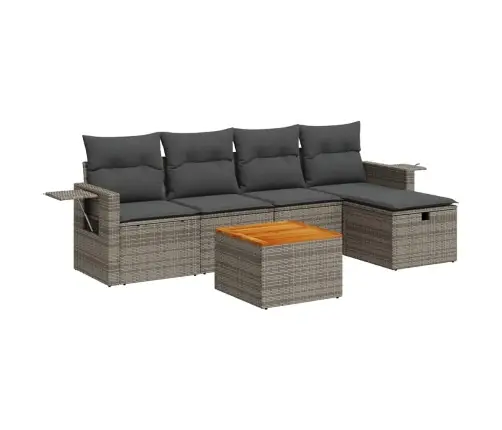 6-Osaline Aiadiivani Komplekt Patjadega, Hall, Polürotang