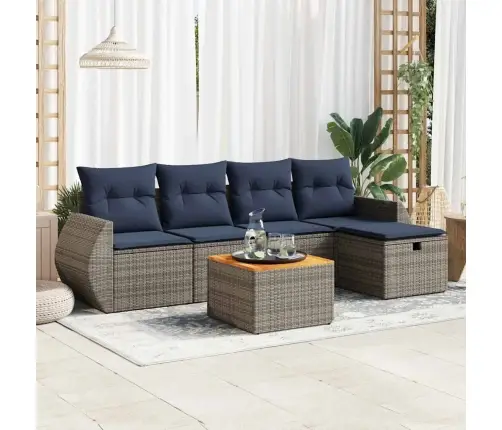 6-Osaline Aiadiivani Komplekt Patjadega, Hall, Polürotang