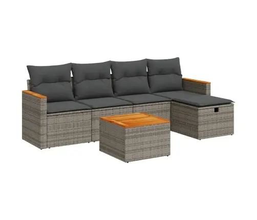 6-Osaline Aiadiivani Komplekt Patjadega, Hall, Polürotang