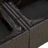 7-Daļīgs Dārza Dīvāna Komplekts Ar Matračiem, Melna Pe Vidaxl